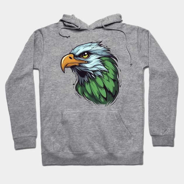 Eagles Head Hoodie by lospaber